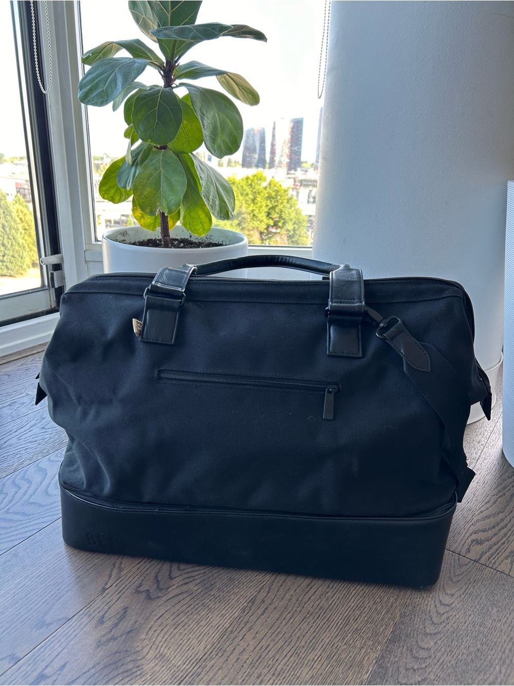 BEIS Black Travel Weekender Bag